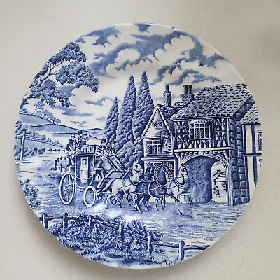 Myott Royal Mail Blue And White Staffordshire 7-3/4 Inch Plate • $7.99