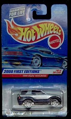 Mattel Hot Wheels 2000 First Edition : 1999 ISUZU VehiCROSS: Blk./Silver 1:64 Sc • $7.97