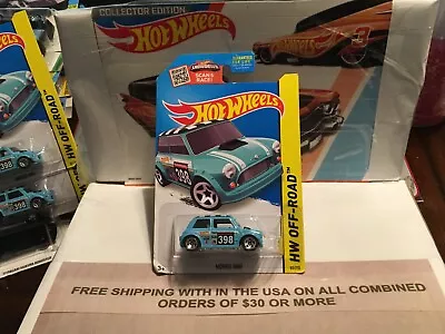 Hot Wheels Morris Mini Teal Hw Off-road 2015 / Road Rally Vhtf!! • $2.99