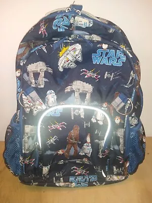 2pc Pottery Barn Kids Backpack Lrg Star Wars Chubaka & R2D2 Also Incl Lunchbox  • $32