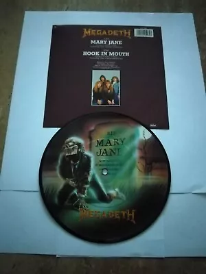 Megadeth Mary Jane 7  Picture Disc Vinyl Capitol Records 1988 • £19.99