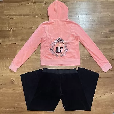 Juicy Couture Tracksuit Size XL Vintage Y2K Mis Match Set Velour Loungewear • $124.99