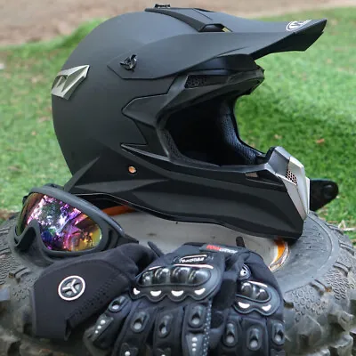 Motorcycle Motocross Helmet DOT Open Face ATV MX Dirt Bike Off-road M/L/XL/XXL • $48.44