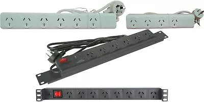 Power Board 4 6 8 Port Way Plug Outlet Strip Rack Mount 1U Distribution PDU 240V • $13.50