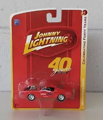 2009 Johnny Lightning 40 Years 1965 Ford Mustang Drag Car 1:64 Diecast Moc • $8