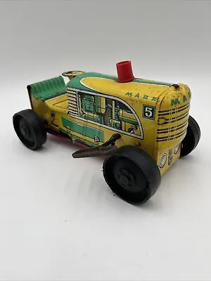 Vintage MARX Tin Litho Wind Up Hill Climb Tractor Sparking Toy Model No 904 USA • $17.99