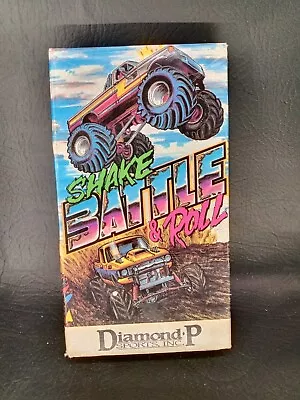 Shake Battle & Roll VHS Tape 90s Monster Truck Jam Rally OOP HTF Diamond • $19.99