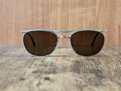 Vintage Zeiss Gold Oval Metal Sunglasses Made In Germany 53/18 #496 • $90