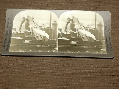$39.99 • Buy Vintage Stereoview Stereoscope Card Blast Furnace Plant Pittsburgh Pa