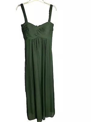 Birdy Grey Green Formal Long Prom Bridesmaid Dress Size Small • £19.27