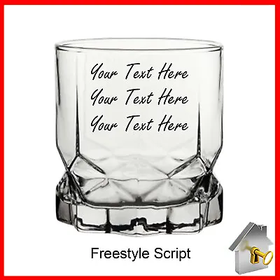 £9.99 • Buy Personalised Rum/Whisky Glass Engraved Birthday Gifts 18th 21st 30th 40th 50th