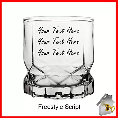 Personalised Rum/Whisky Glass Engraved Birthday Gifts 18th 21st 30th 40th 50th • £15.99