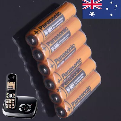 Panasonic 1.2V AAA NI-MH Rechargeable Battery Cordless Phones 630mAh HHR-65AAABU • $18.68