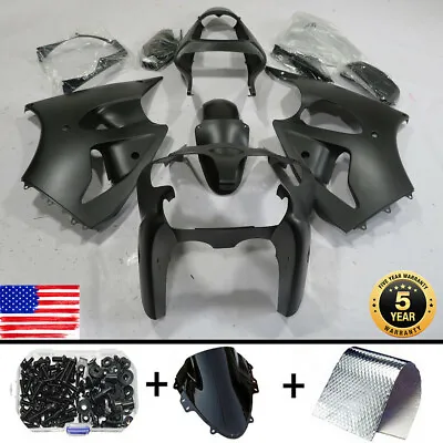 Black Fairing Kit For Kawasaki Ninja ZX6R 2000-2002 ZZR600 05-08 Bodywork + Bolt • $359.01