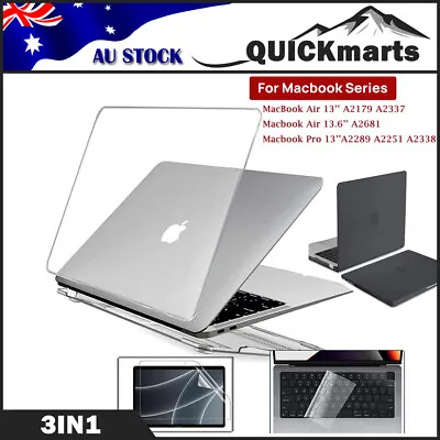 For Macbook Pro 13'' 2020 Air 13'' 15'' 2022 2023 Clear Hard Case+Keyboard Cover • $24.99