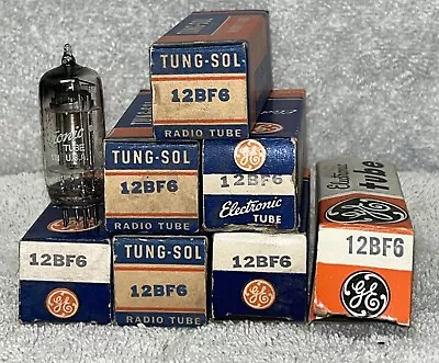 Lot Of 7 NOS NIB 12BF6 Vacuum Tubes GE Tung-Sol • $5