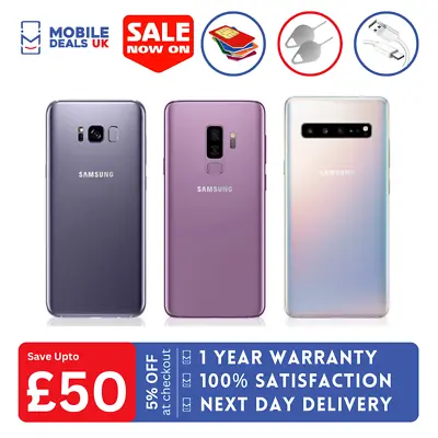 SAMSUNG Galaxy S8 - S8+ - S9 - S9+ - S10e - S10 - S10+ - 64GB/128GB Unlocked A+ • £149.49