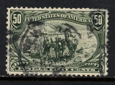 $135 • Buy Scott 291 1898 50 Cent Trans Mississippi Exposition Issue Used Vf Cat $175!