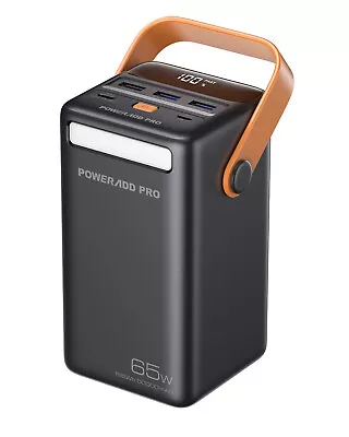 Poweradd  50000mAh Power Bank 65W Fast Charge External Battery Portable Charger • $51.99