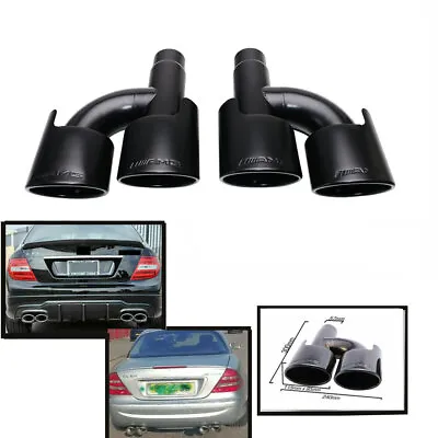 Pair Exhaust Muffler End Tips AMG For C250 C300 Mercedes Benz W204 W211 C-Class • $145.34