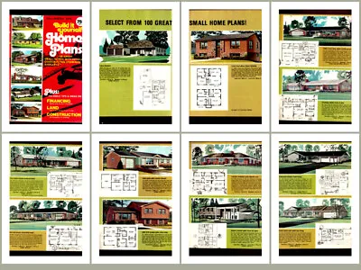 Build It Yourself Home Plans Win 1976 X100 Vintage House Plans Mid Century Moder • $39.99