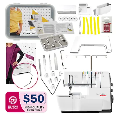 Bernette B68 Airlock Overlock/Coverstitch Combo Machine - With FREE 7 Piece Foot • $1819