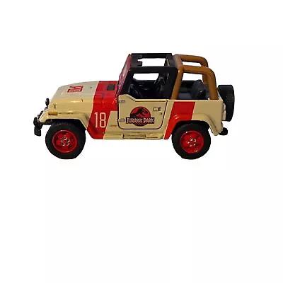 Jada Toys Jurassic Park Jeep Wrangler 1/32 Die Cast Car JP18 4x4 - See Photos • £11.24