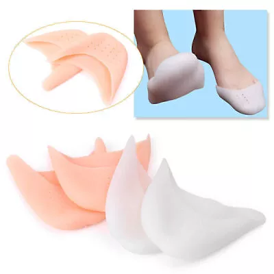 Pair Finger Protector Silicone Gel Pointe Toe Cap Cover Pad Protectors Feet Care • $8.06