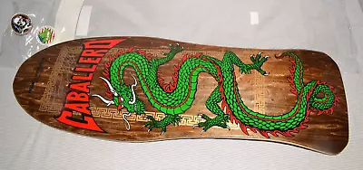 Powell Peralta CHINESE DRAGON Skateboard Deck Signed AUTOGRAPHED STEVE CABALLERO • $179.99