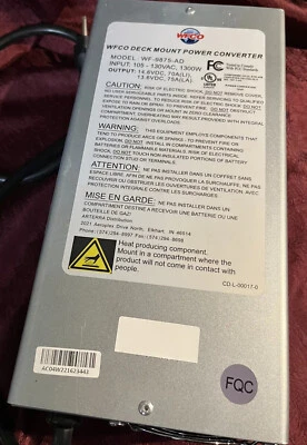$275 • Buy NEW - WFCO AUTO DETECT SERIES RV Power Converter 75 AMP