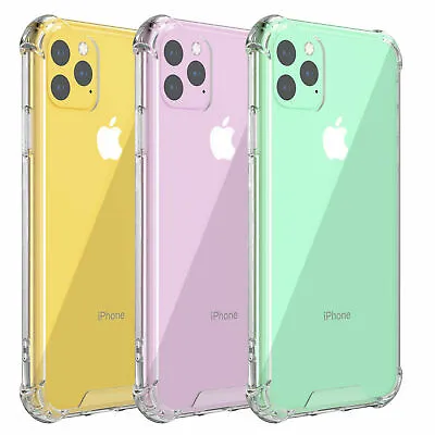 Shockproof Clear Transparent Soft Case Cover For IPhone 7 8 Plus X XR XS Max/ 11 • £5.99