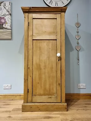 £625 • Buy Antique Victorian Pine Cupboard Linen Larder Storage Cabinet