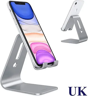 OMOTON Universal Phone Holder Stand Desktop Dock Cradle Pixel IPad IPhone Galaxy • £9.99