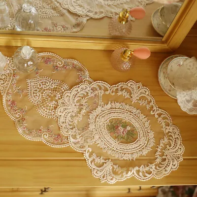 £5.37 • Buy 1Pc Dining Table Embroidery Placemat European Style Lace Fabric Plate Mat#