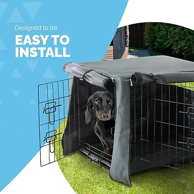 £12.50 • Buy  Dog Crate Cover 30 Inch Pet Windproof Cage Cover With 2 Doors 
