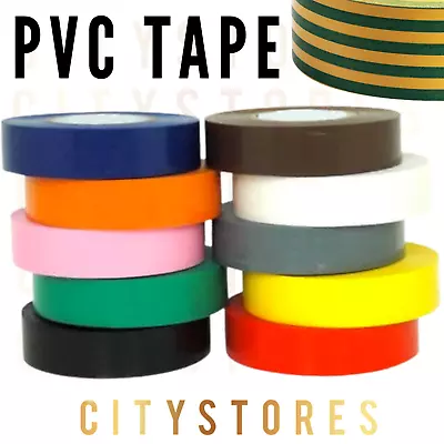 Pvc Tape Flame Retardant Electrical Insulation Wiring Car Home Electrician A1 • £2.99