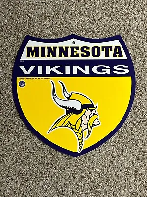 NFL Football Minnesota Vikings Wall Door 12X12 Highway Street Home Office Sign • $20