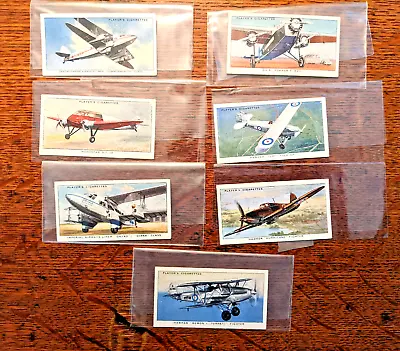 LOT OF 7 Vintage 1930s John Player & Sons Aircraft Plane Cigarette Tobacco Card • $9.99