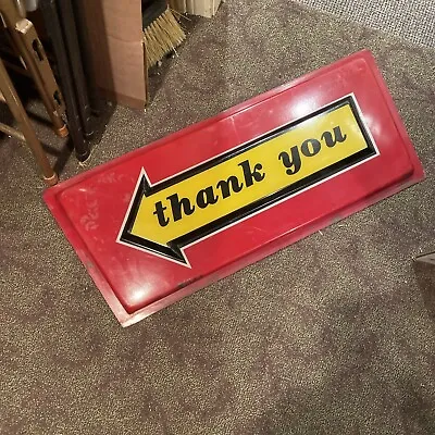 Vintage McDonalds Drive Thru Thank You Sign Hard To Find Measures 35.5  X 14.5  • $99.99