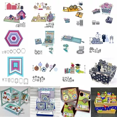 $7.14 • Buy 3D Pop Up Animals Frame Metal Cutting Dies DIY Scrapbooking Embossing Craft Card