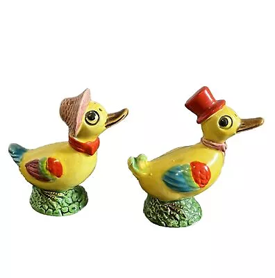 Vintage Anthropomorphic Duck Geese Boy Girl Salt & Pepper Shakers Made In Japan • $75