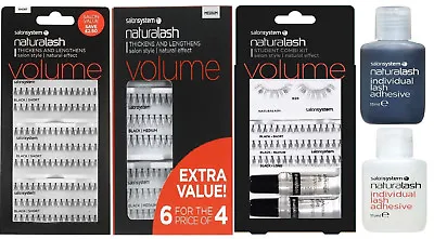 Salon System Naturalash Eyelashes Eye Lashes Black Value Pack 3 For 2 Or 6 For 4 • £15.49