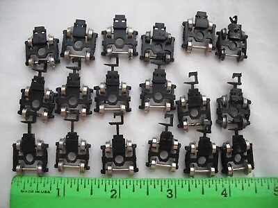 Lot Of 18 Trucks Steel Wheels Metal Axles Rapido Couplers Train Car N Scale • $49.99