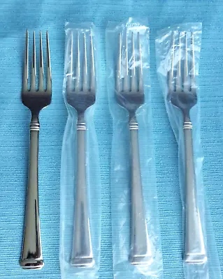 New Mikasa HARMONY Glossy Set Of 4 Dinner Forks 18/10 Stainless Flatware(8 3/8 ) • $25.95