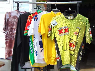 Men's Cycling Jerseys LOT All Sizes Road Racing Specialized! • $100