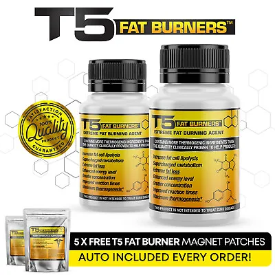 X2 Strong T5 Fat Burner Weight Loss Diet Slimming Pills • £15.97