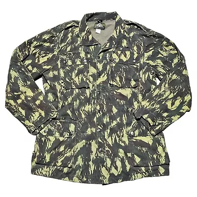 Rare African Ugandan Army Vertical Lizard Camo Uniform Field Jacket J&S Franklin • $99.69