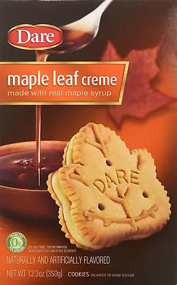 Dare Original Gourmet Maple Leaf Cream (Pack Of 2) 12.3 Oz Boxes • $16.38