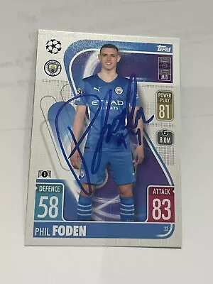 Foden Signed Match Attax Authentic • £27