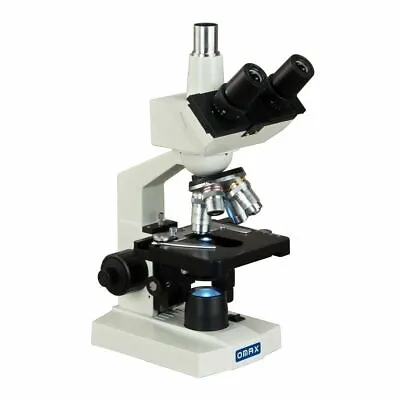 OMAX 40X-2500X LED Trinocular Lab Compound Microscope With Mechanical Stage • $137.99